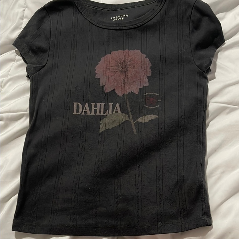American Eagle Outfitters Black Dahlia Graphic Tee